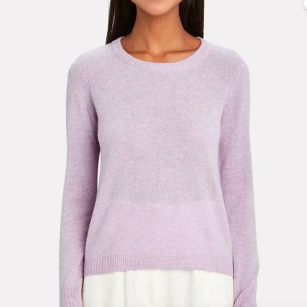 INTERMIX Valencia Cashmere Crewneck Sweater P/XS